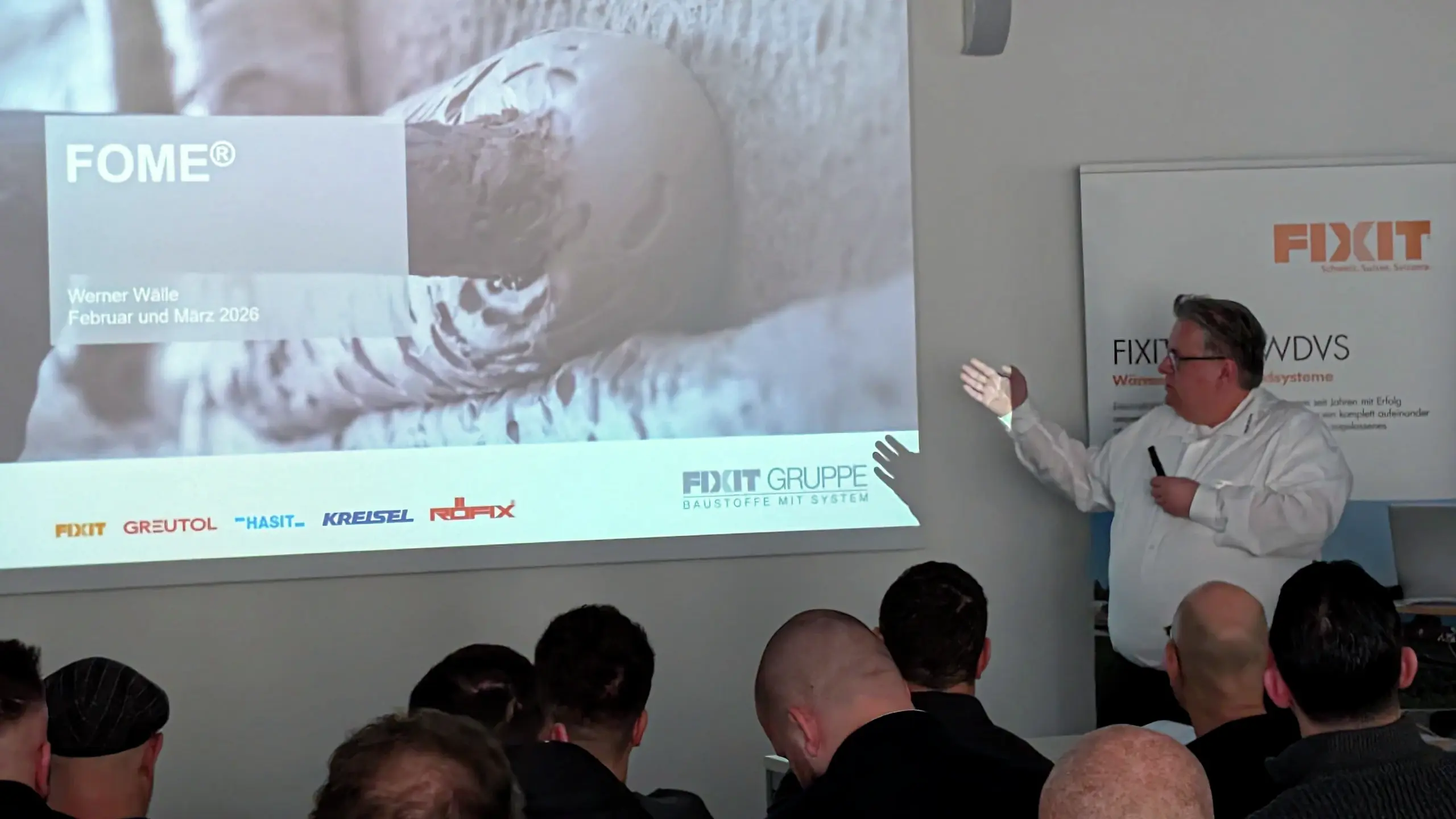 Titelblatt der FOME® Dämmputz Präsentation