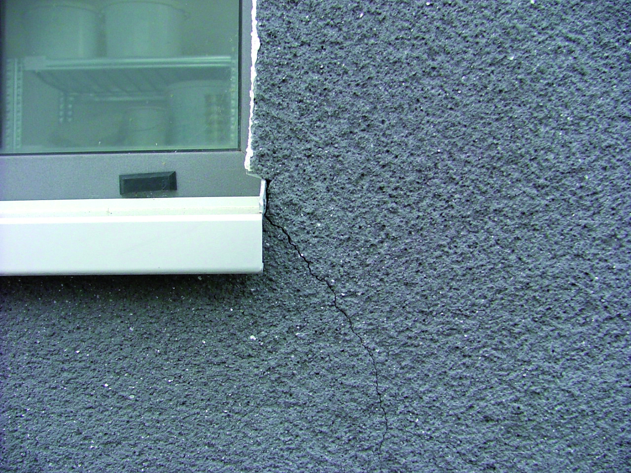 Fassadenriss an einer Wand 