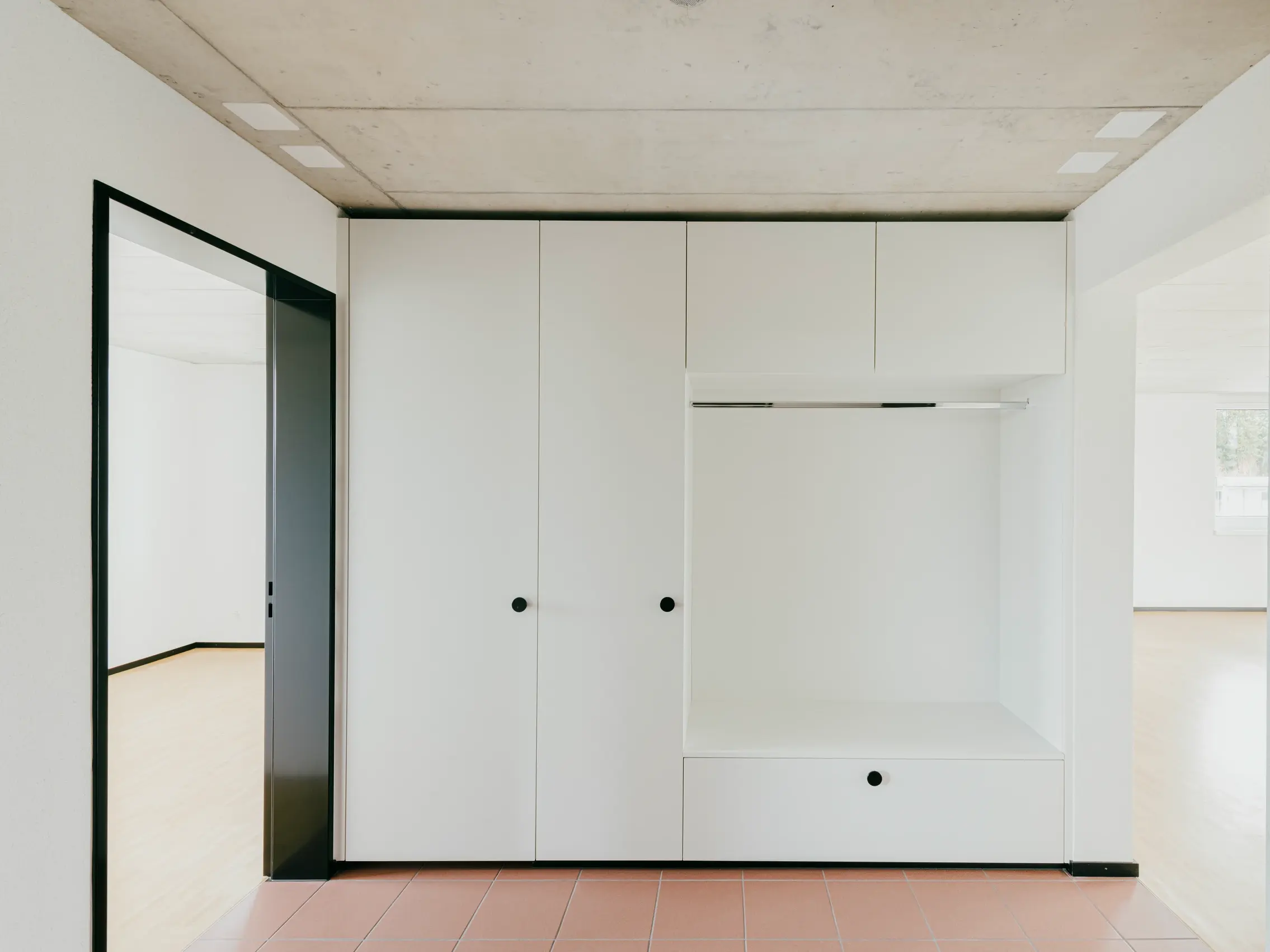 Detailansicht Einbauschrank