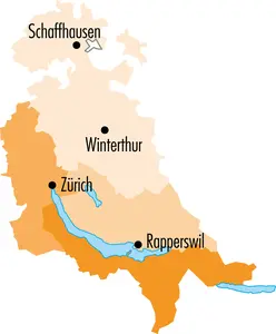 Fixit Region Nord: Karte mit Kantongen und grossen Städen