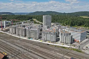 Glasi-Quartier Pflästerung Neubau Bülach