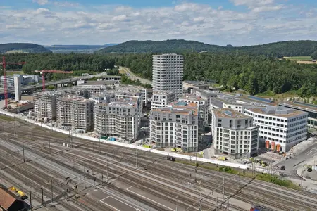 Quartier Glasi pavage nouvelle construction Bülach