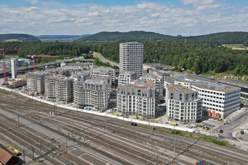 Glasi-Quartier Pflästerung Neubau Bülach