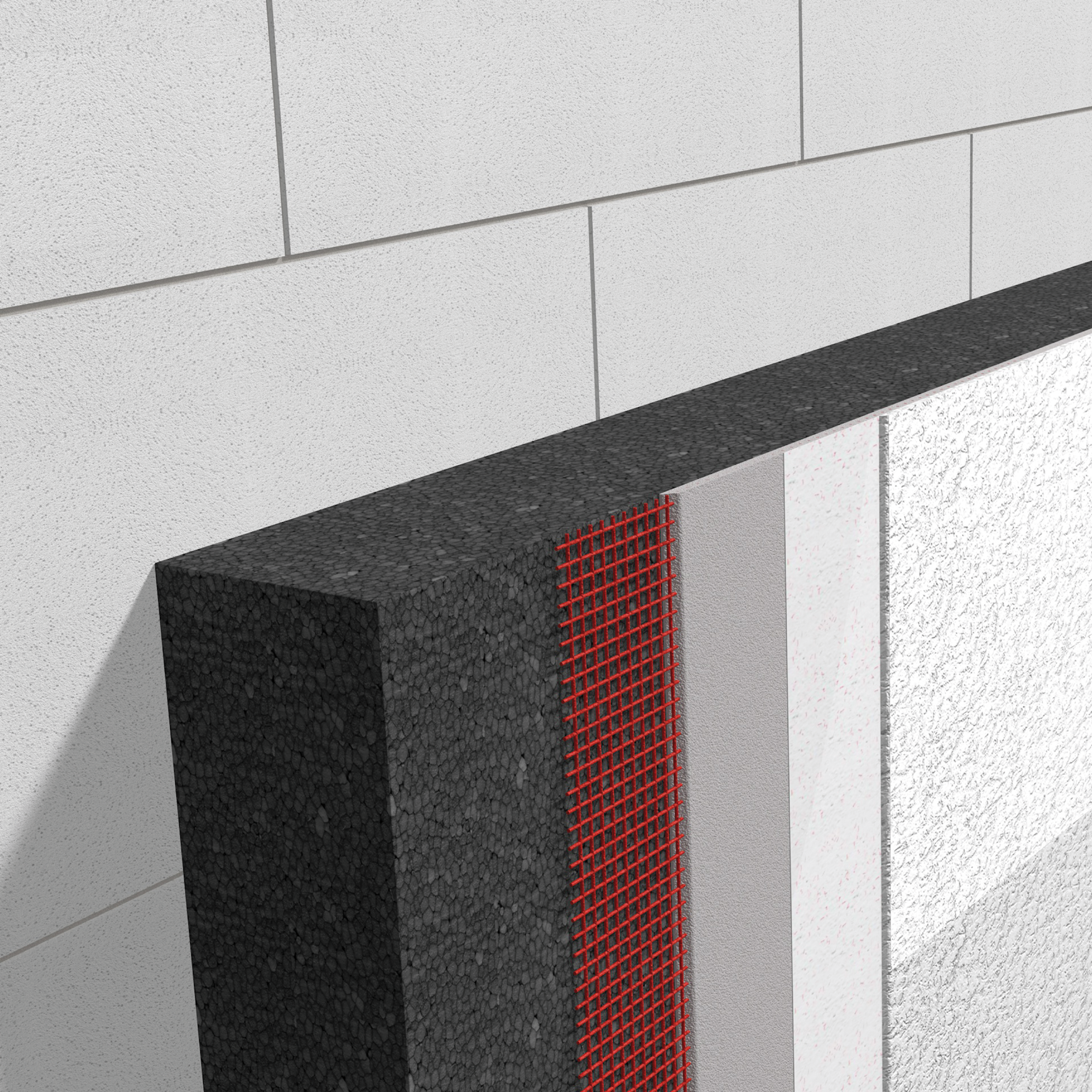 Dämmung mit Wärmedämmverbundsystem (WDVS)