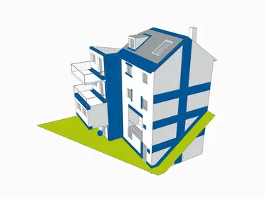 Planungsatlas 3D-Grafik eines Gebäudes