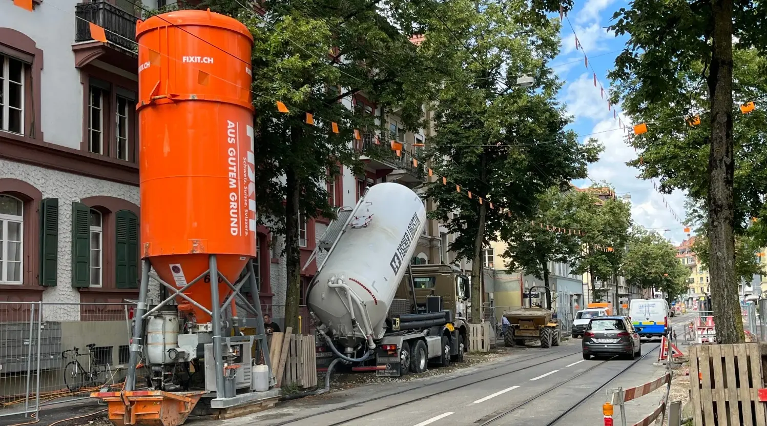 Leitungsverfüllung Breitenrainquartier Bern
