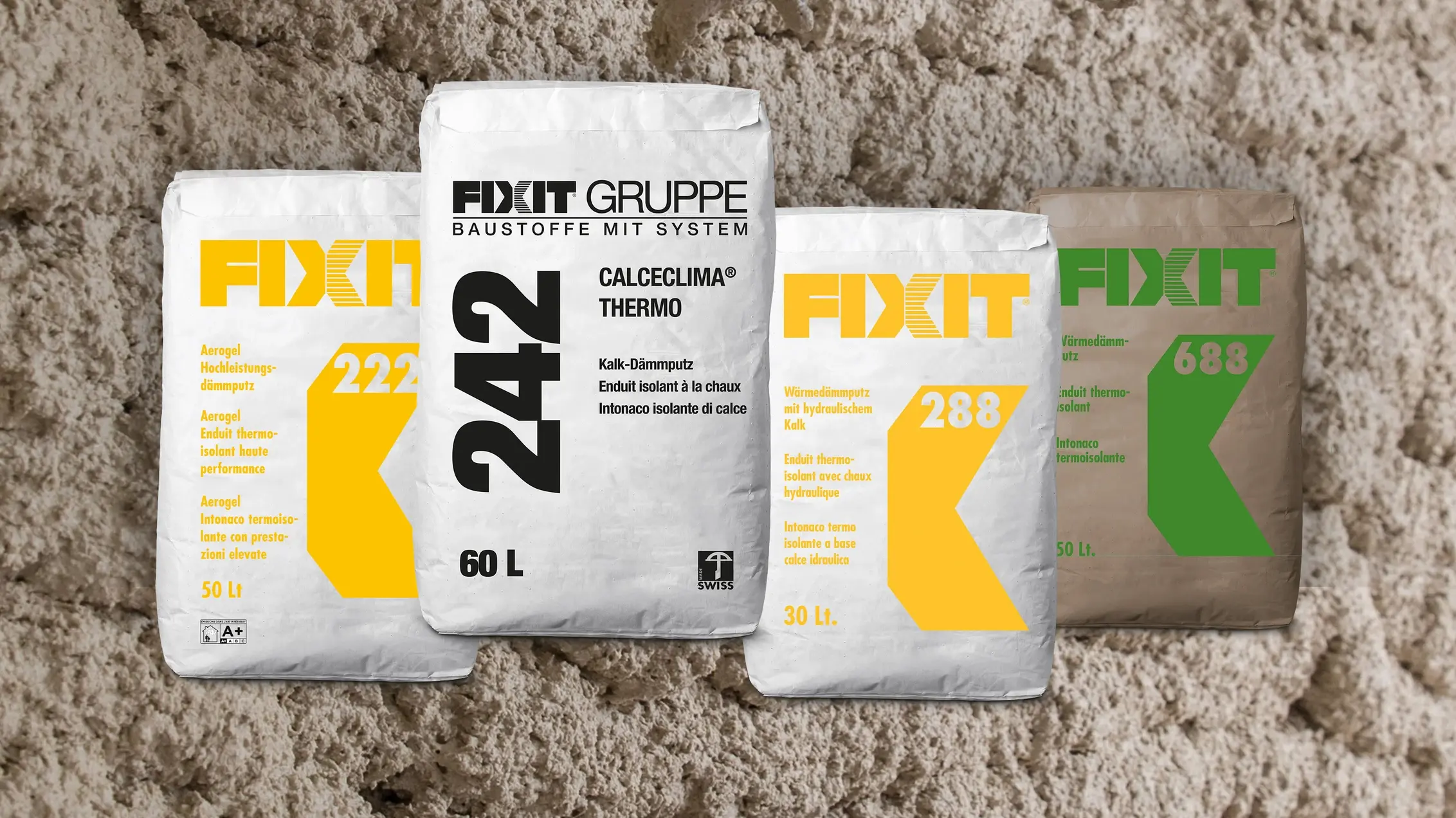 Produits des enduits thermo-isolant Fixt Mur avec application