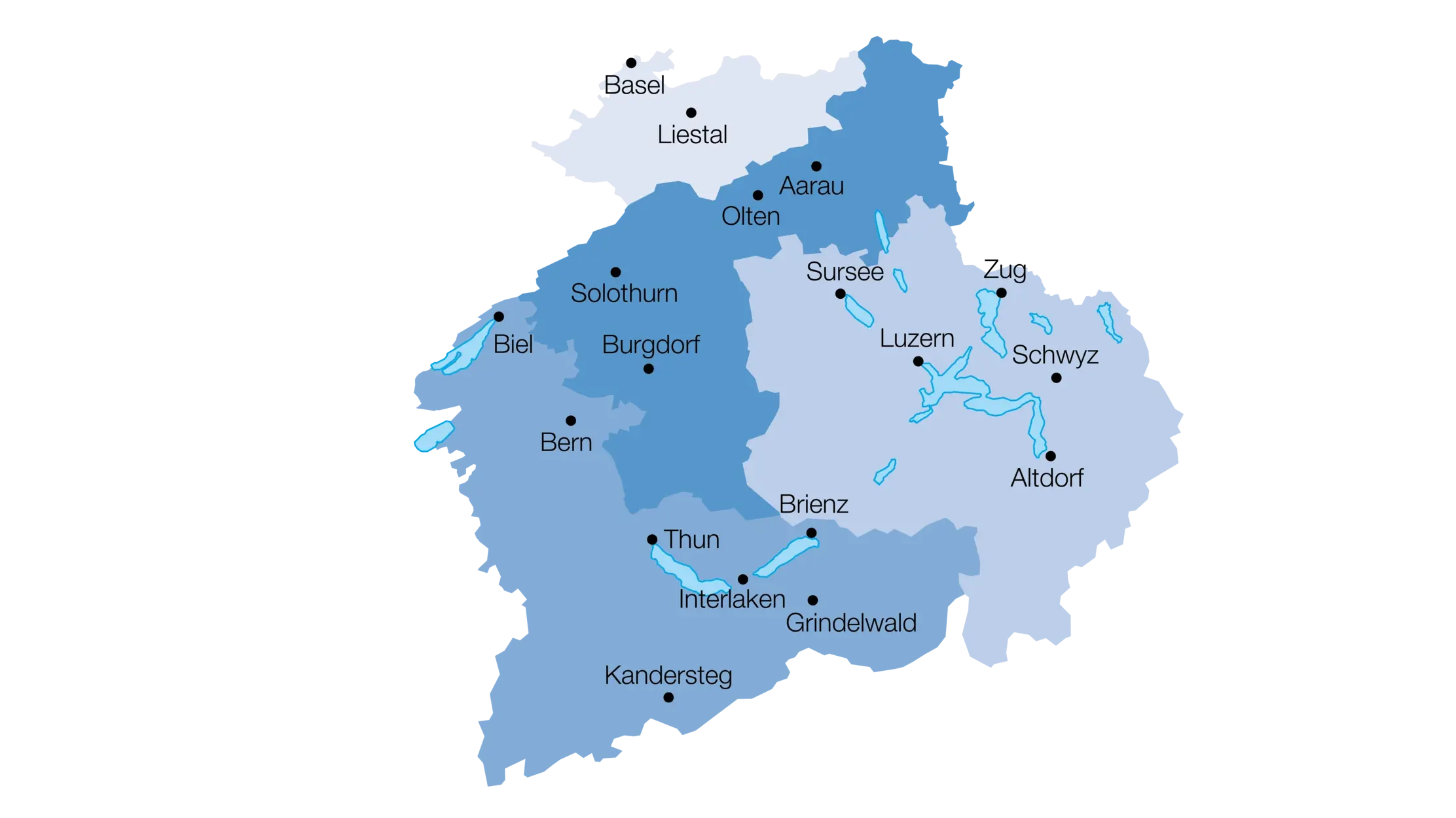 Fixit Region Mitte Karte mit Vertriebsregionen 