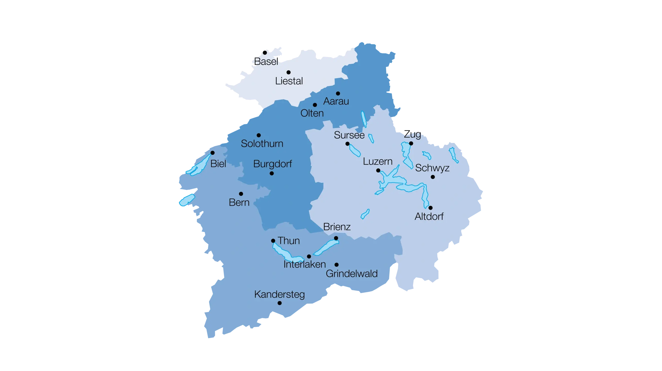 Carte Fixit Région Centre avec les régions de distribution