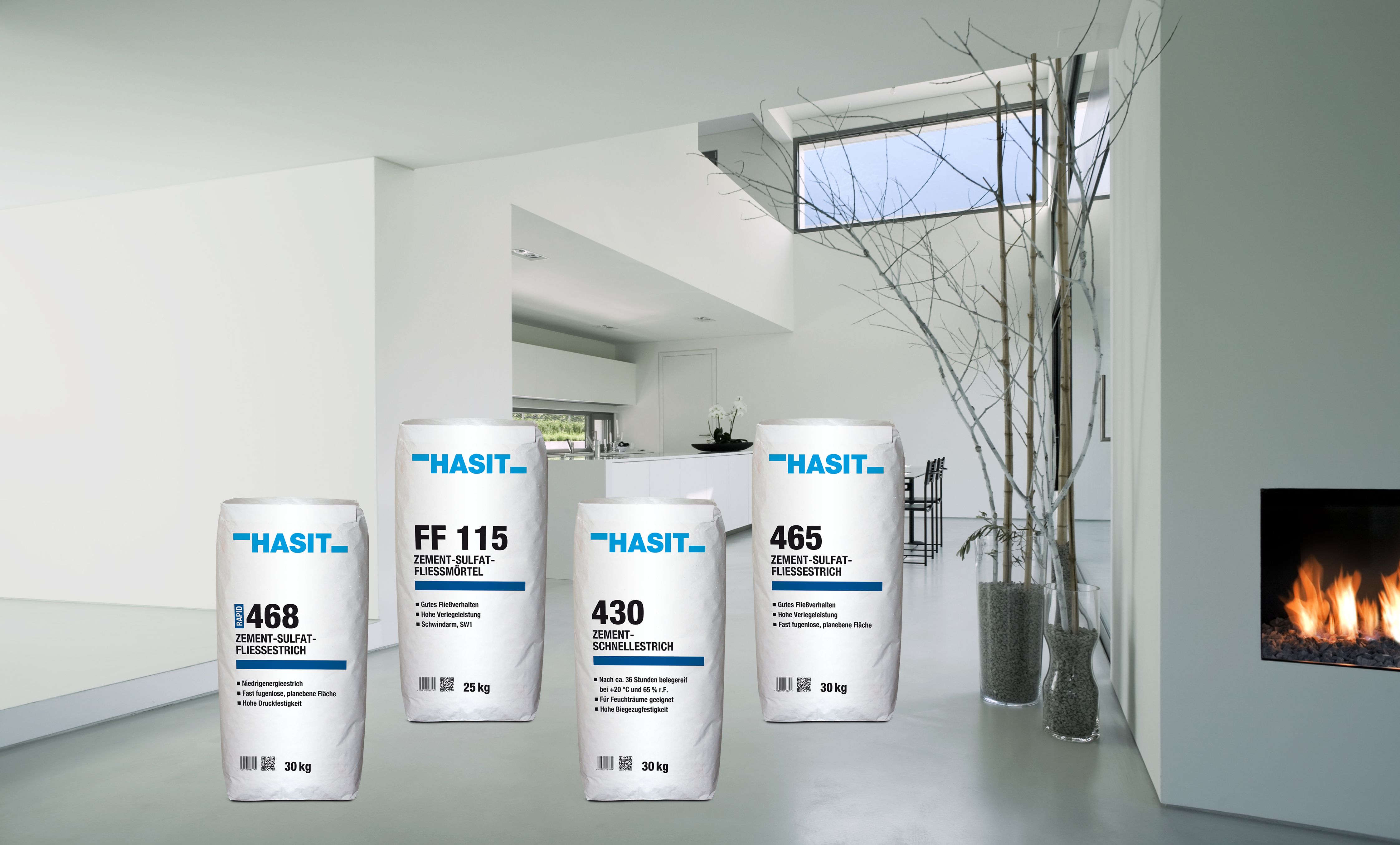 Produktsäcke HASIT 468 Rapid Zement-Sulfat-Fließestrich