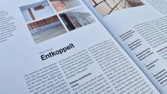Communiqué de presse de la nouveauté mondiale Stucanet® Easy Fix bande de découplage