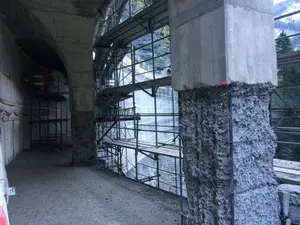 Galerie Viamala 1 réfection du béton Zillis