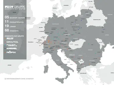 Map of Fixit Group Subsidiaries