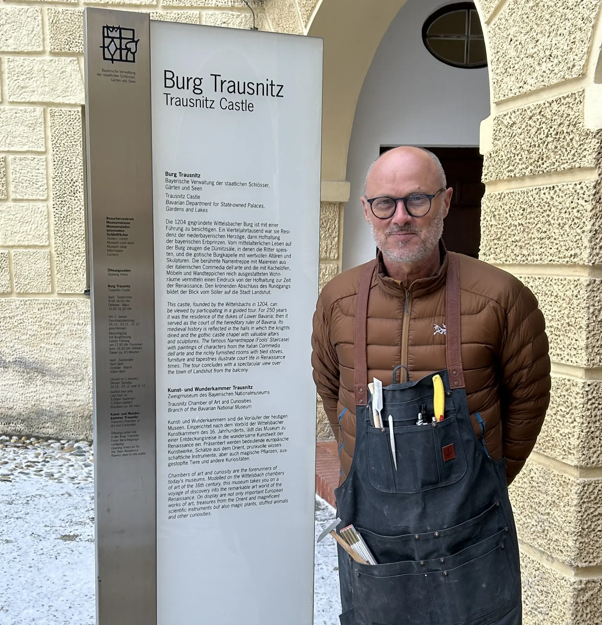 Rolf Kaiser auf der Burg Trausnitz