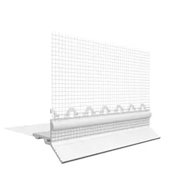 Tropfkantenprofil PVC, 10 mm