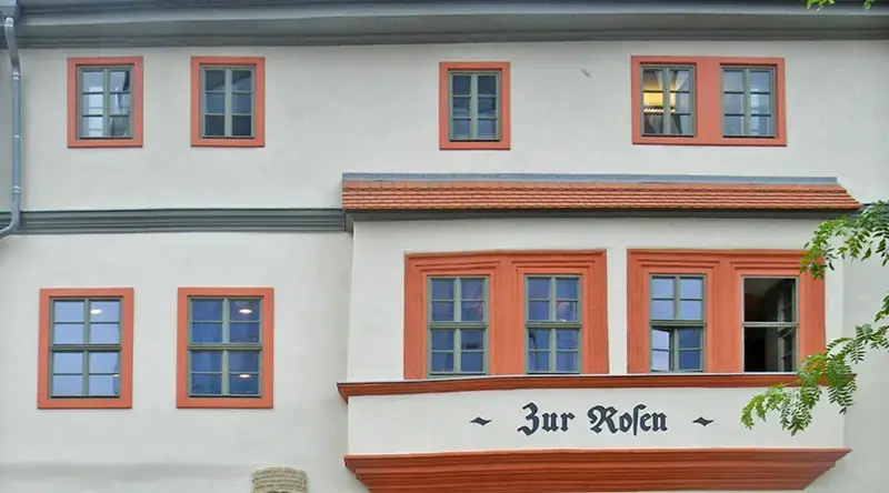 Ökologische Kalkputze für Denkmal Zur Rosen in Jena