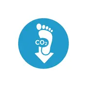 Icon für nachhaltige Fassadendämmung mit geringem CO₂-Footprint im Vergleich zu klassischen Systemen