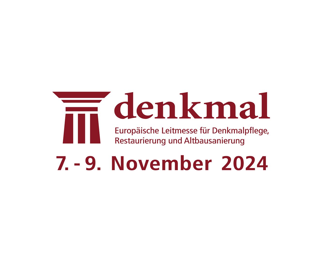 Das Logo der denkmal Messe in Leipzig