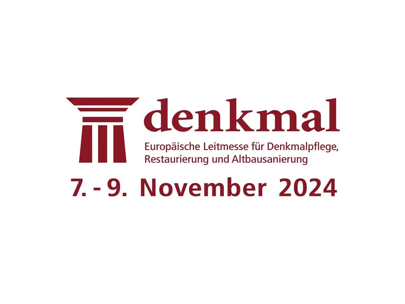 Das Logo der denkmal Messe in Leipzig