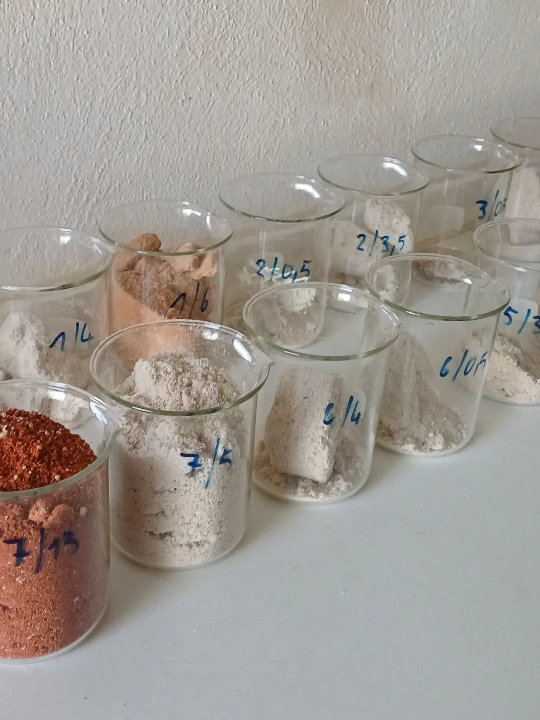 Mostre de materiale – Proiectul de cercetare „Castelul Trausnitz”