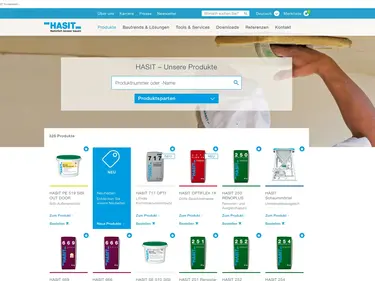 Screenshots der HASIT-Produktseite