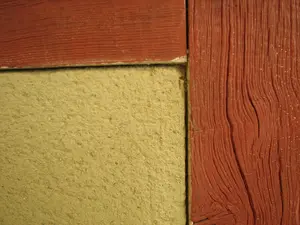 Putzsystem im Fachwerk: ein Blick aufs Detail.