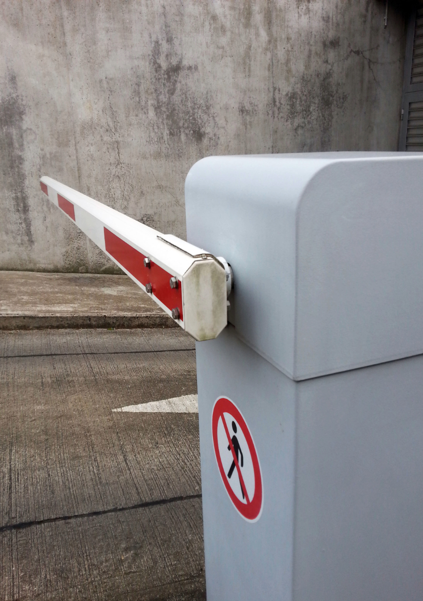 Tiefgaragenschranke im Fokus