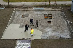 Unterbodenausgleich am Spielplatz in Elisabethenhöfe 