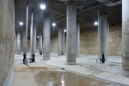 Regenrückhaltebecken Sanierung Bern Fixit 508 P Pumpbeton