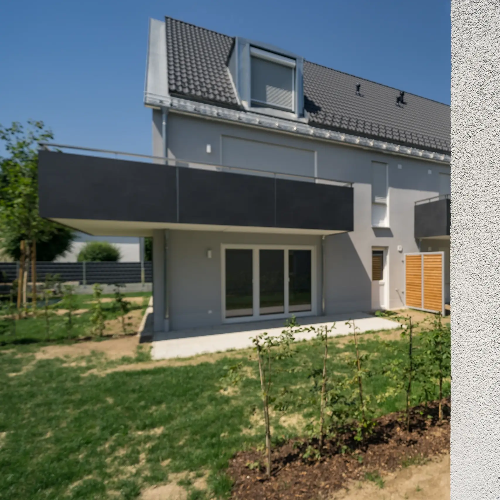 Nahaufnahme der Außenwand