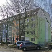Hintere Ansicht der mit HASIT Anstrichen sanierten Anlage in Nordhausen.