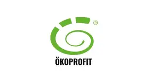 Logo Ökoprofit® avec spirale verte et inscription