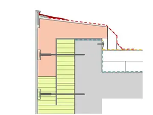 Detailzeichnung Dachrand mit RoofEtics® System