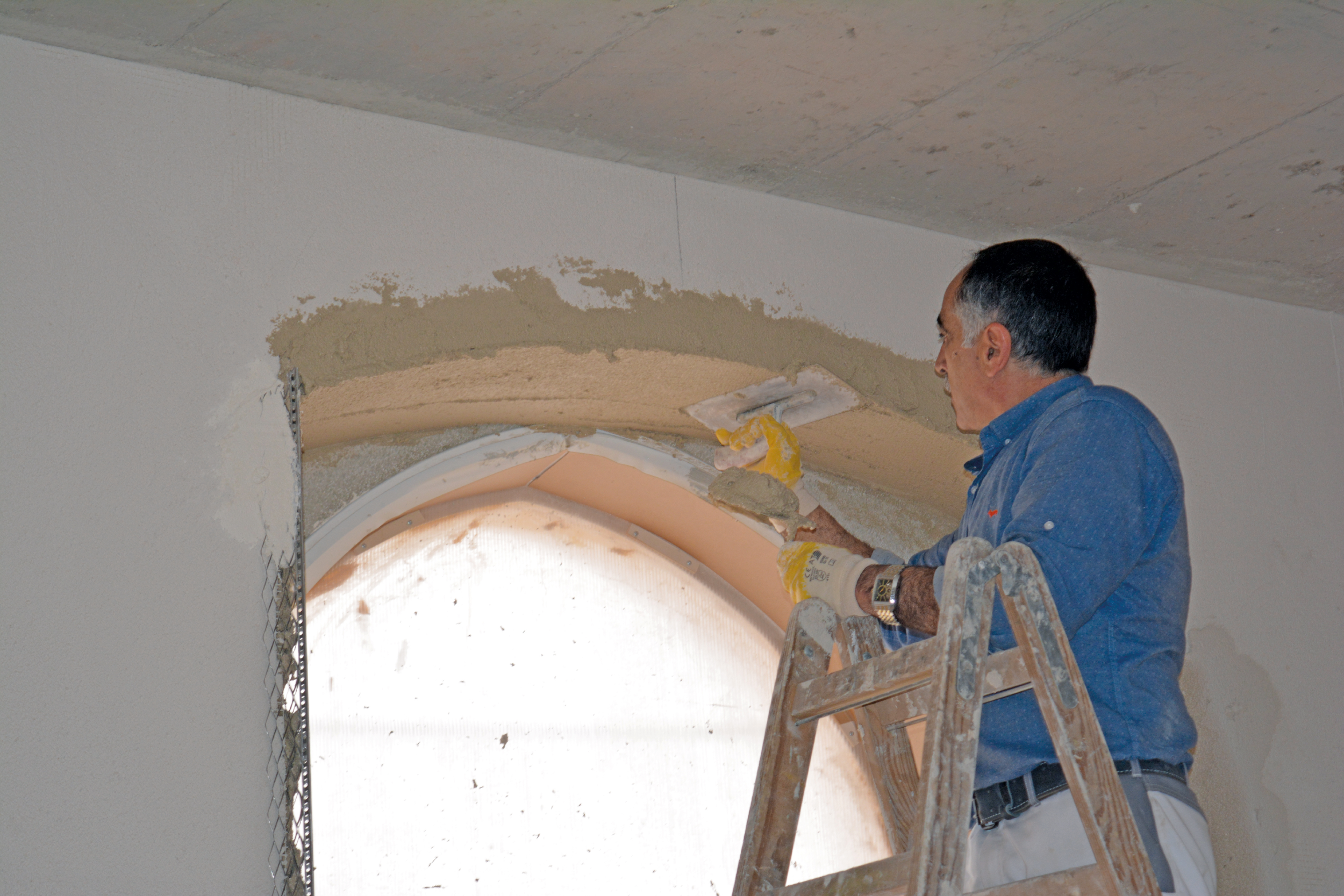 Kalkdämmputzes mit Aerogelen