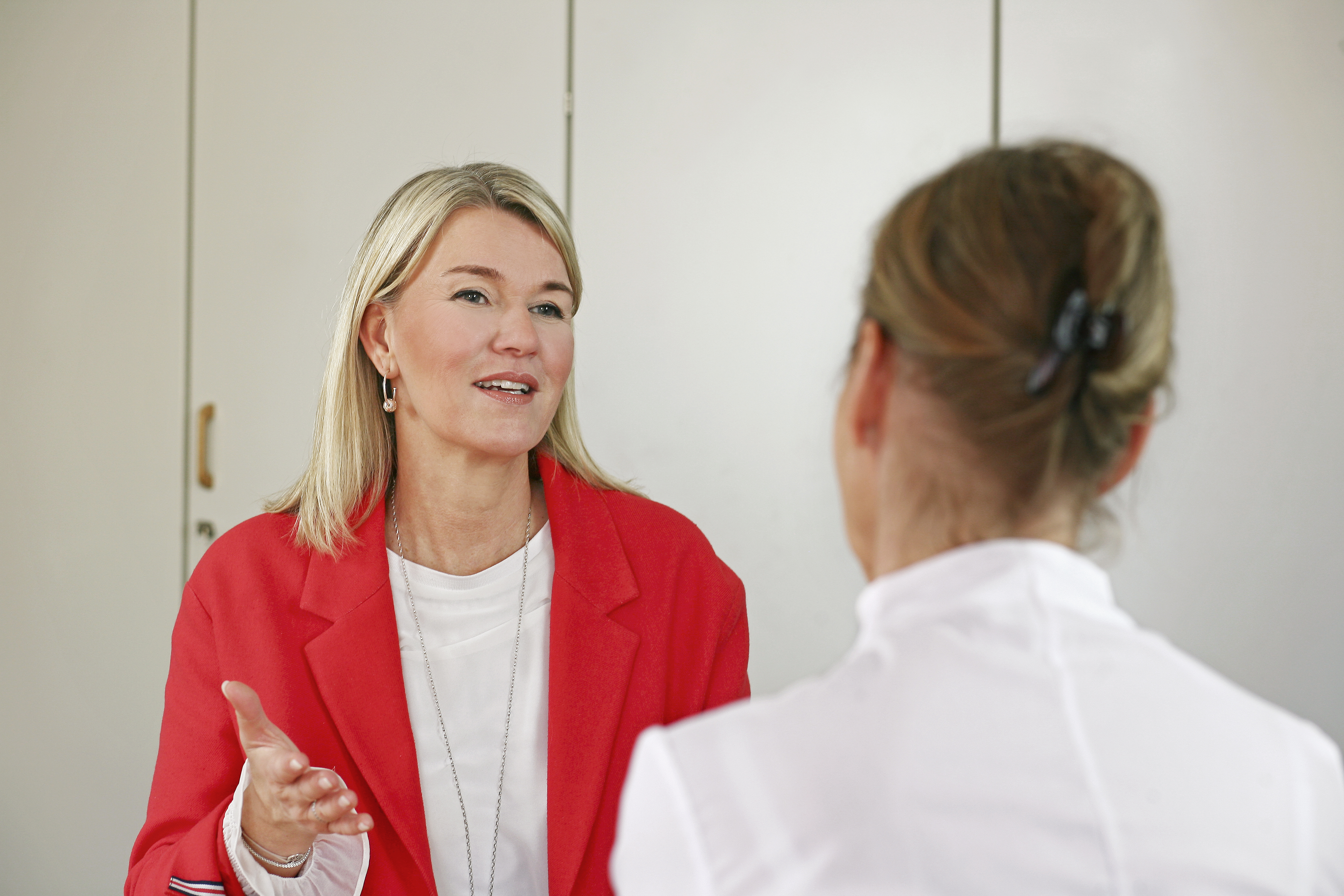  Die Personalleitung während eines Vorstellungsgesprächs