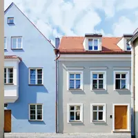 Die Fassade des Hauses Domherrenhaus in Freising