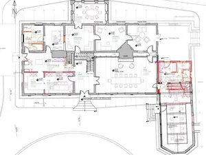 Grundriss des Hauptgebäudes vom Rittergut Schafhausen