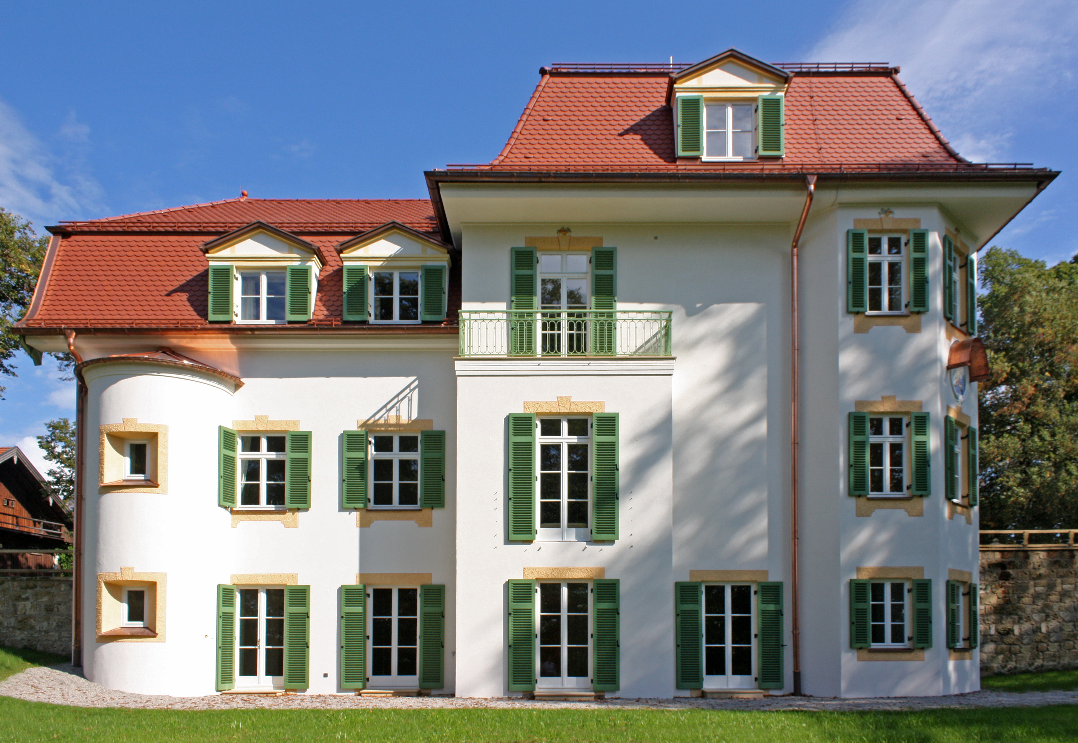 Rückansicht der Gabriel von Seidl-Villa