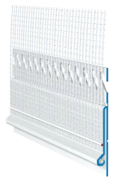 Listeau raccord pour tôle PVC