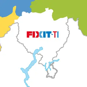 Fixit Region Tessin: Karte mit Kantongen und grossen Städen