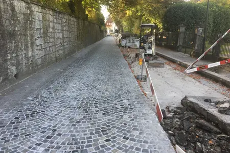 Pavage « Schützenmattstrasse » rénovation Lenzbourg