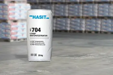 Produktbild HASIT 704 OPTI LITHIN Kratzputzstruktur opti 