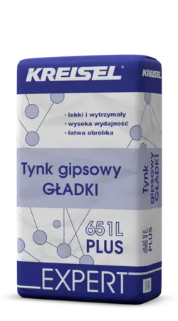 TYNK GIPSOWY GŁADKI 651L PLUS